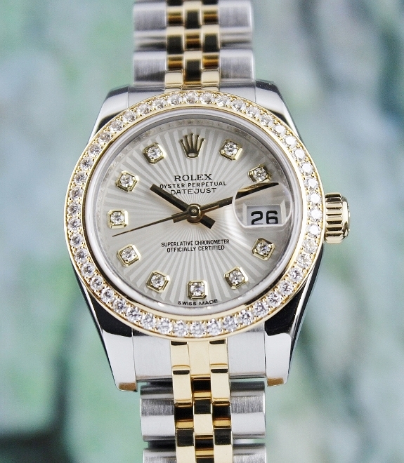 (image for) LIKE NEW ROLEX LADY SIZE OYSTER PERPETUAL DATEJUST - 179383